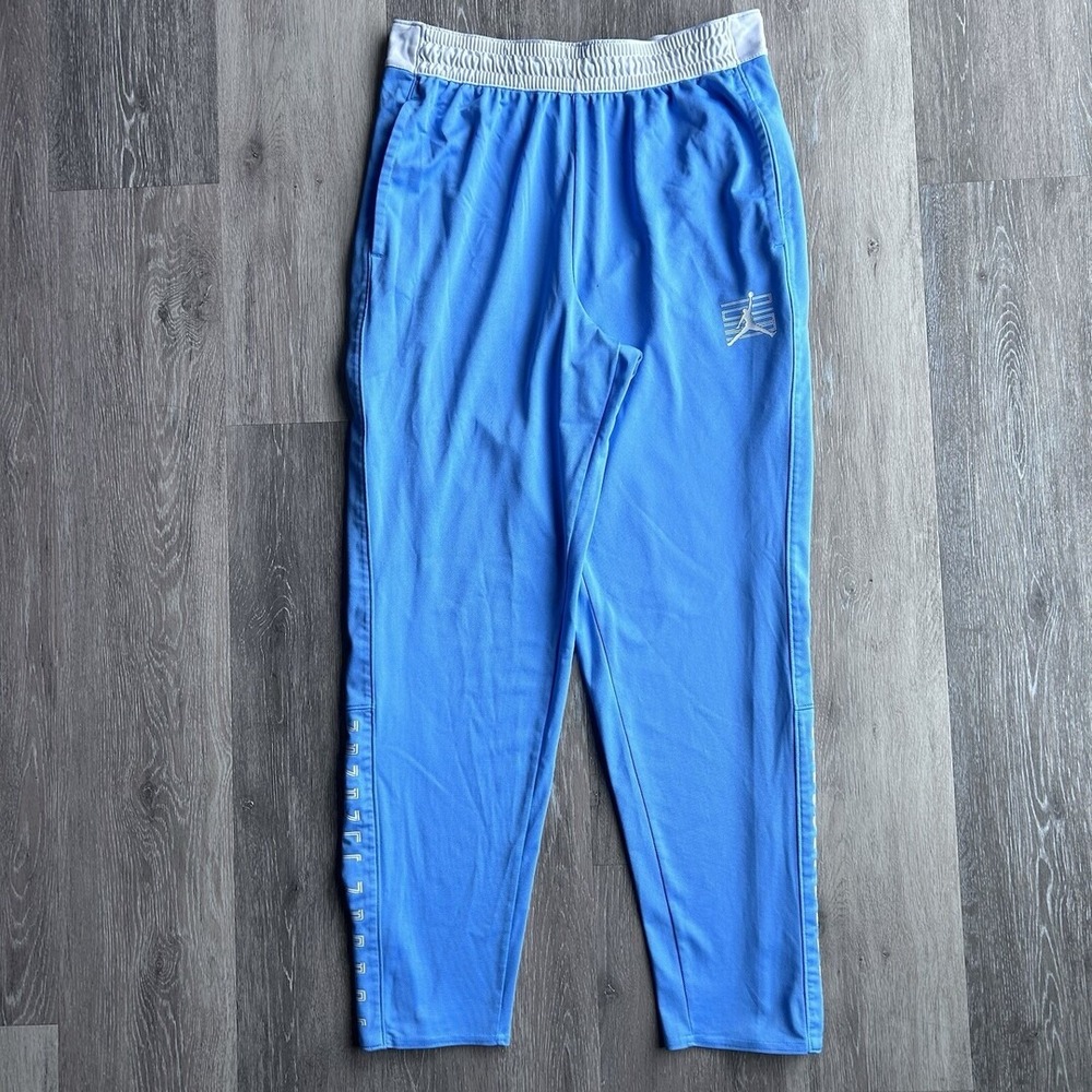 Jordan Vintage Y2K Juniors XXL Blue White Breakaway Snap Button Pants Dri-FIT